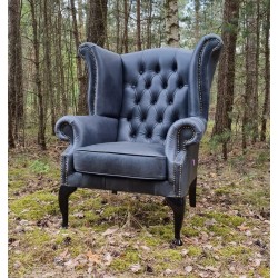 Fotel Uszak Chesterfield Lord Regent skóra Dubai