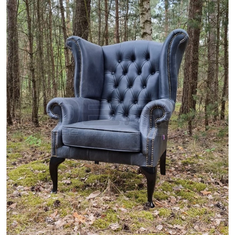 Fotel Uszak Chesterfield Lord Regent skóra Dubai