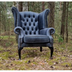 Fotel Uszak Chesterfield Lord Regent skóra Dubai