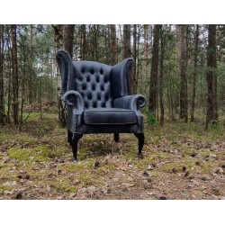 Fotel Uszak Chesterfield Lord Regent skóra Dubai