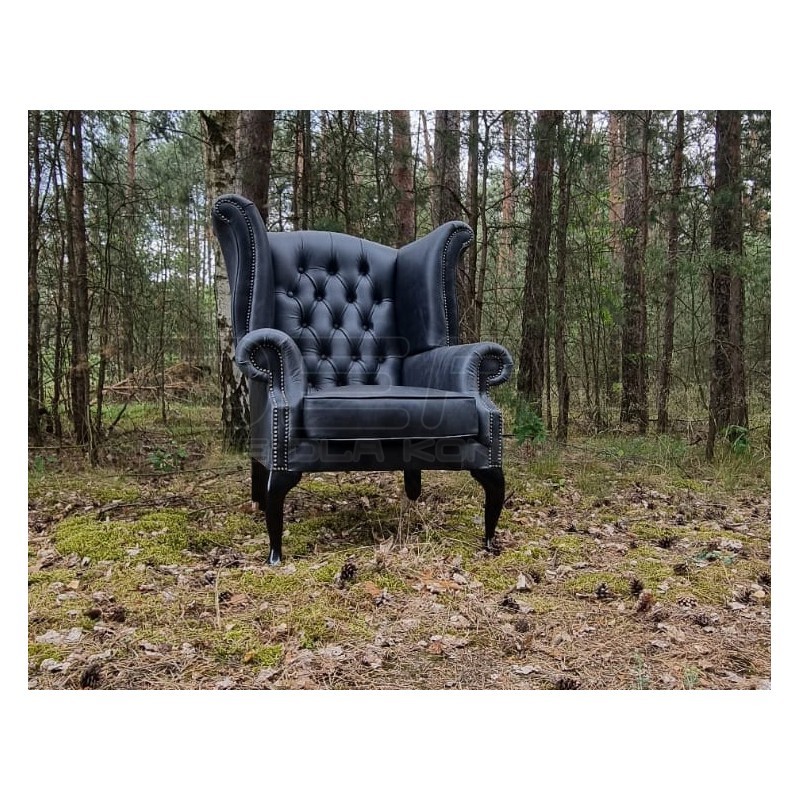 Fotel Uszak Chesterfield Lord Regent skóra Dubai