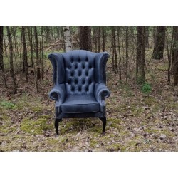 Fotel Uszak Chesterfield Lord Regent skóra Dubai