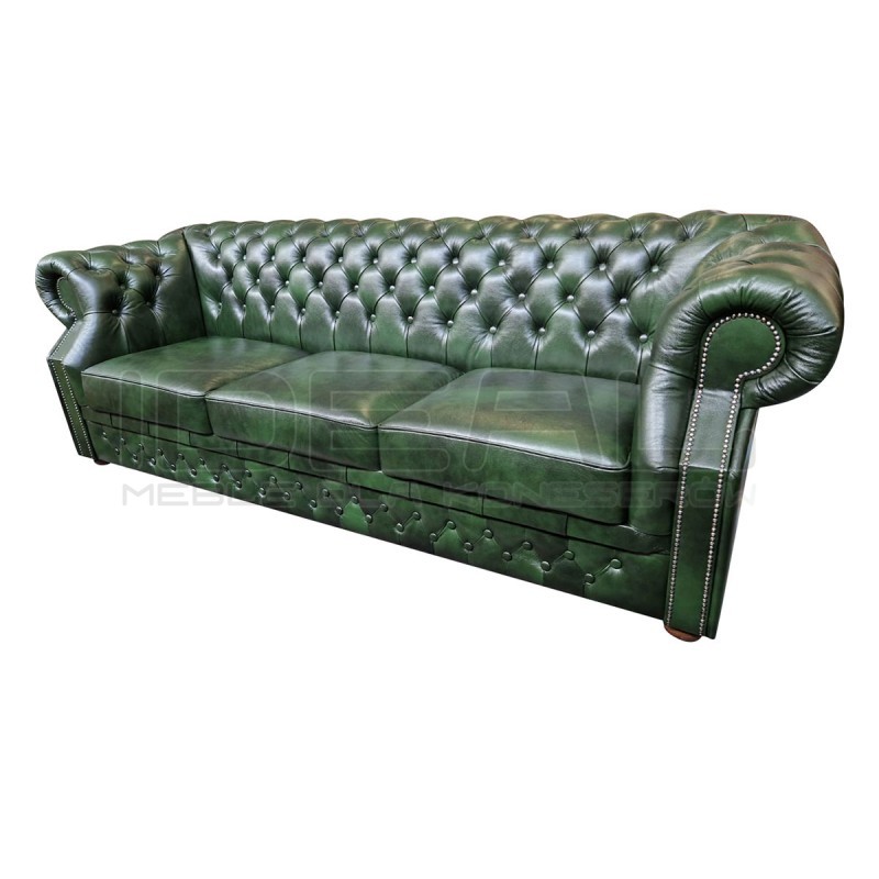 Sofa Chesterfield Windsor Classic skóra 4 os.