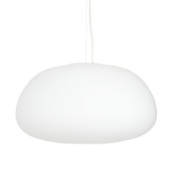 LAMPA WISZĄCA LUCIDUM FLAT BIAŁA 40 CM