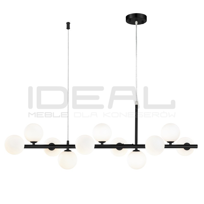 LAMPA WISZĄCA pozioma MINI MOON CZARNA 100 nad wyspę