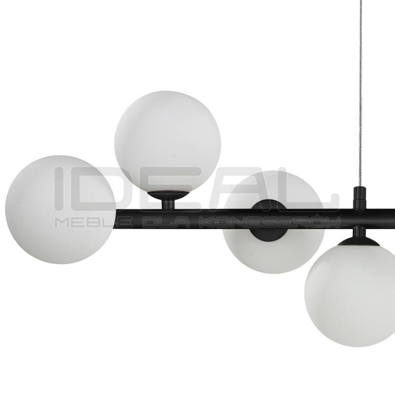 LAMPA WISZĄCA pozioma MINI MOON CZARNA 100 nad wyspę