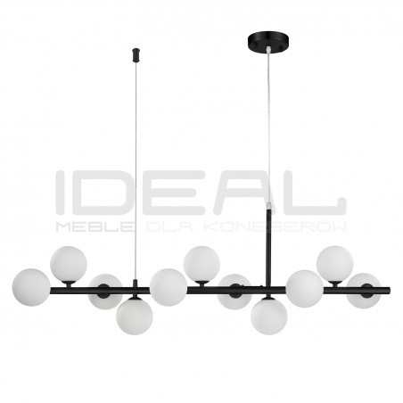 LAMPA WISZĄCA pozioma MINI MOON CZARNA 100 nad wyspę