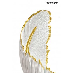 Kinkiet glamour Piórko biało złoty