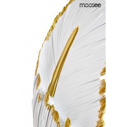 Kinkiet glamour Piórko biało złoty