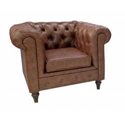 Fotel Chesterfield Swan skóra