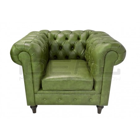 Fotel Chesterfield Swan skóra