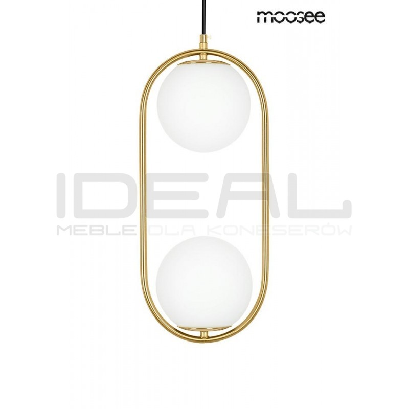 Lampa wisząca glamour Aurelia Twin złota