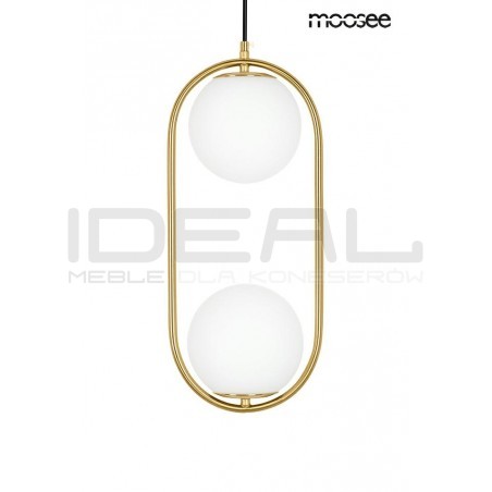 Lampa wisząca glamour Aurelia Twin złota