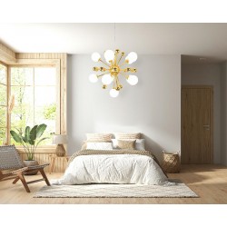 Lampa wisząca glamour Aurelia złota