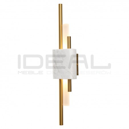 Kinkiet glamour ELLIE LED złota biały marmur 50