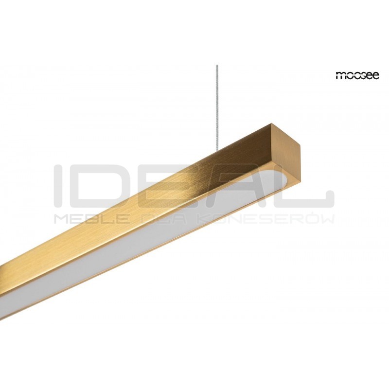 Lampa wisząca glamour pozioma LINUS 80 złota ombre