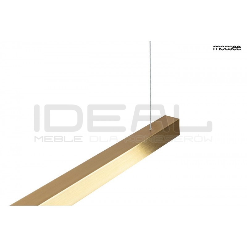 Lampa wisząca glamour pozioma LINUS 80 złota ombre