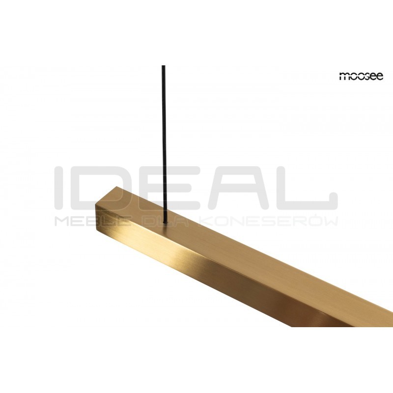 Lampa wisząca glamour pozioma LINUS 80 złota ombre