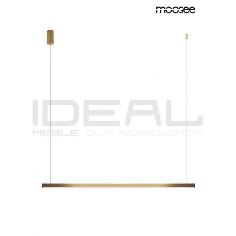 Lampa wisząca glamour pozioma LINUS 100 złota ombre