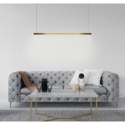 Lampa wisząca glamour pozioma LINUS 100 złota ombre