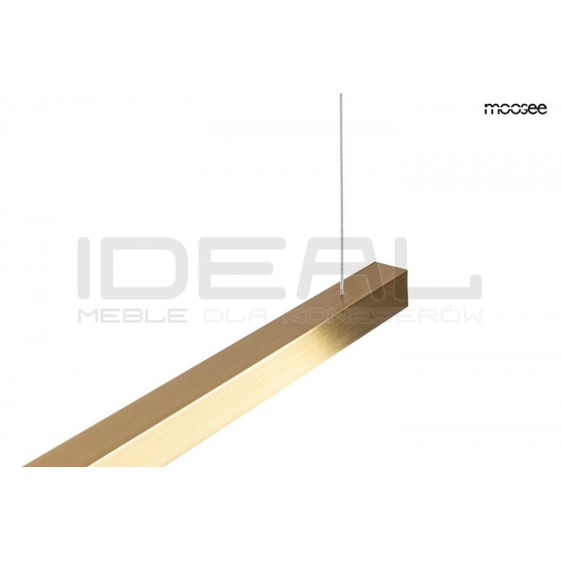 Lampa wisząca glamour pozioma LINUS 100 złota ombre