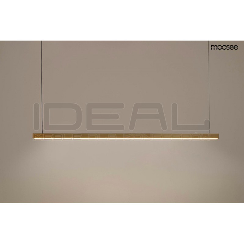 Lampa wisząca glamour pozioma LINUS 100 złota ombre