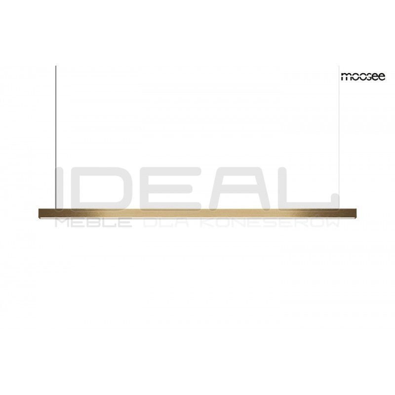 Lampa wisząca glamour pozioma LINUS 100 złota ombre