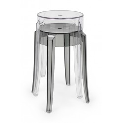 Stołek przezroczysty Charles