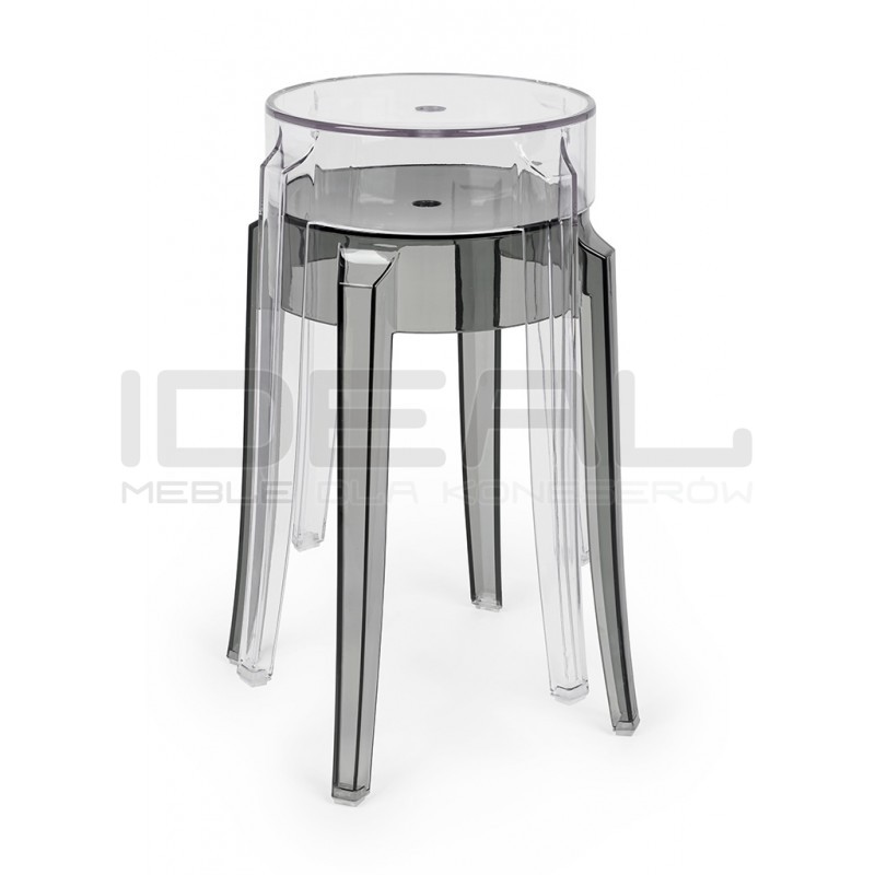 Stołek przezroczysty Charles