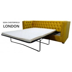 Sofa Chesterfield rozkładana Bergenia Plus z funkcją spania 2 os.