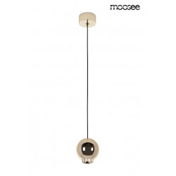 Lampa wisząca glamour OJO złota z regulacją strumienia światła