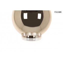 Lampa wisząca glamour OJO złota z regulacją strumienia światła