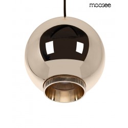 Lampa wisząca glamour OJO złota z regulacją strumienia światła