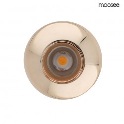 Lampa wisząca glamour OJO złota z regulacją strumienia światła