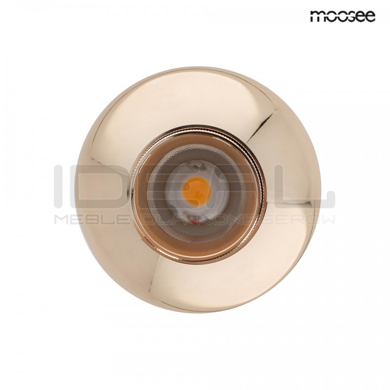 Lampa wisząca glamour OJO złota z regulacją strumienia światła