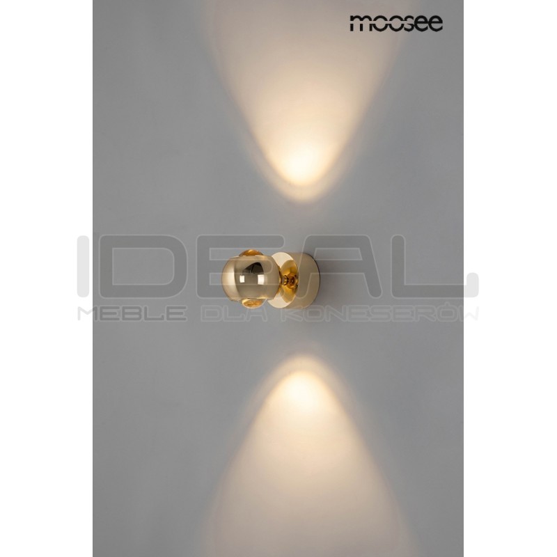 Kinkiet glamour Eos złoty