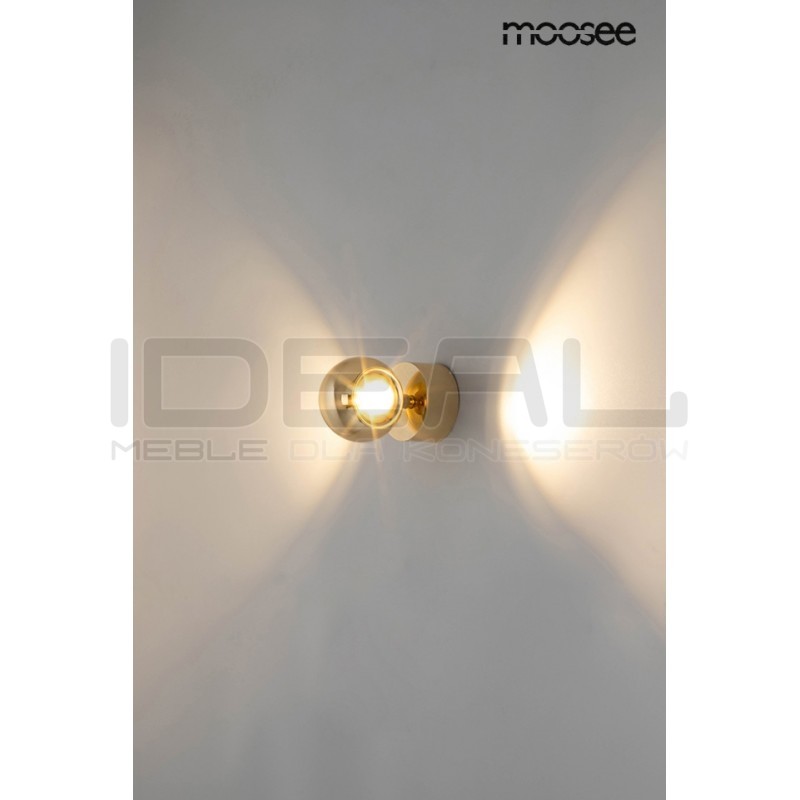 Kinkiet glamour Eos złoty