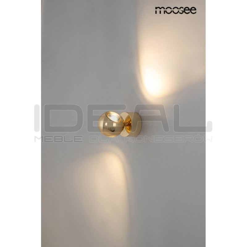 Kinkiet glamour Eos złoty