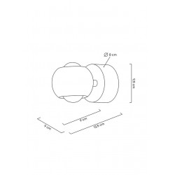 Kinkiet EOS czarny chrom