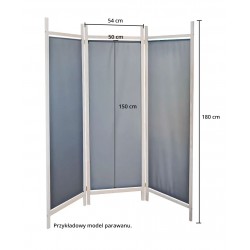 Biały parawan pokojowy White