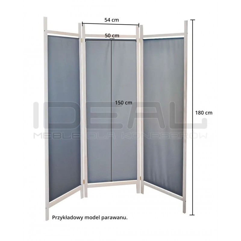 Biały parawan pokojowy White