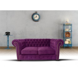 Sofa Chesterfield Violett