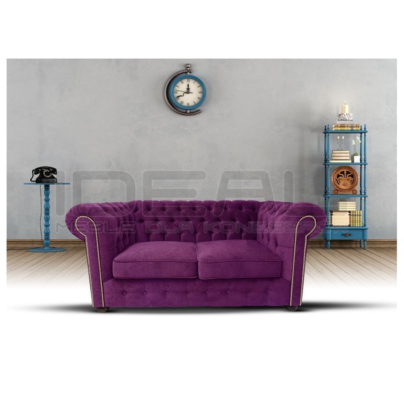 Sofa Chesterfield Violett