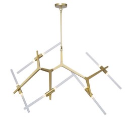 Lampa Wisząca glamour Sticks Candelabr 10 złota