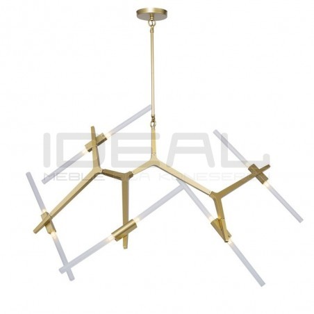 Lampa Wisząca glamour Sticks Candelabr 10 złota