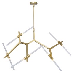 Lampa Wisząca glamour Sticks Candelabr 10 złota