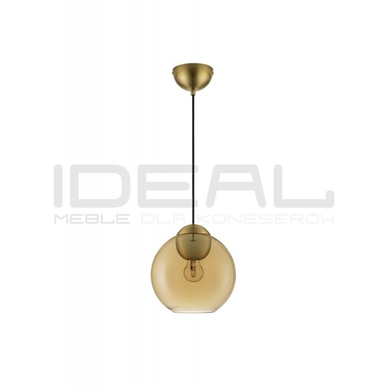 Szklana lampa wisząca Kula bursztynowa 24