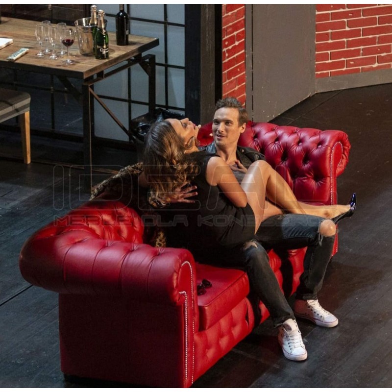 Sofa Chesterfield Classic XL Skóra 3 os.