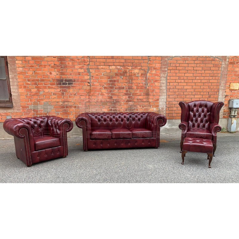 Sofa Chesterfield Classic XL Skóra 3 os.