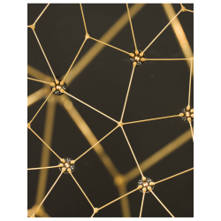 LAMPA WISZĄCA GEOMETRYCZNA STELLAR Galaxy 60 złota